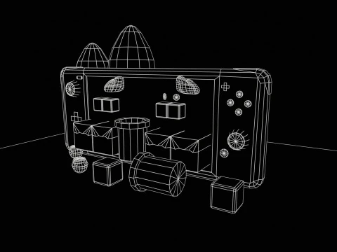 Stylized GAME CONSOLE 3D MODEL-low poly-unity unreal ready 3D Model