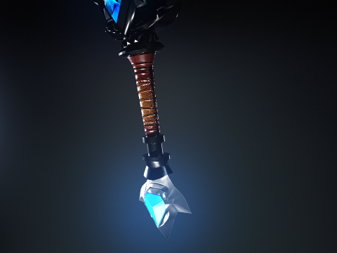 Blade of the Forsaken Stylized Fantasy Sword 3D Модель