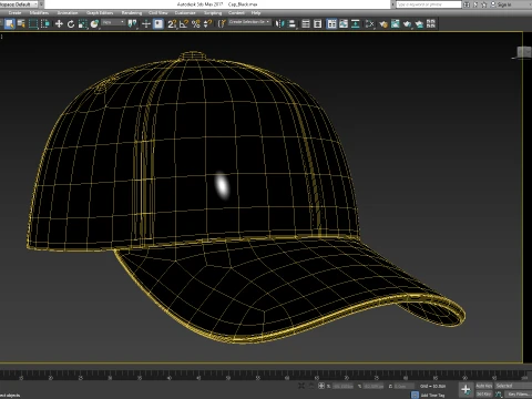 Premium Baseball Cap Realistic Blank Cap with 4K PBR Textures 3D Model