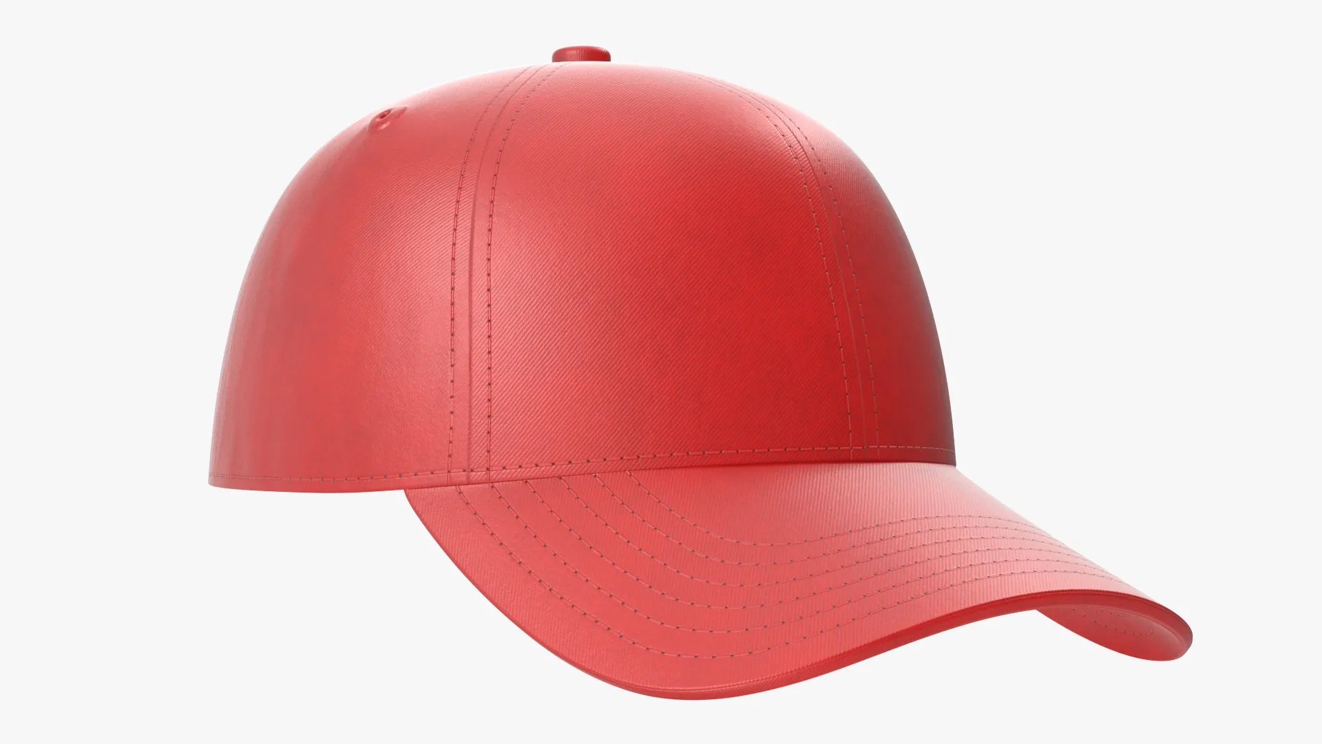 Premium Baseball Cap Realistic Blank Cap Low-poly 3D Model .c4d .max .obj .3ds .fbx .stl .blend 