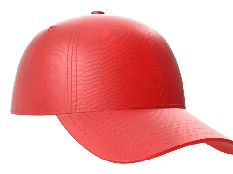 Premium Baseball Cap Realistic Blank Cap Low-poly 3D Model
