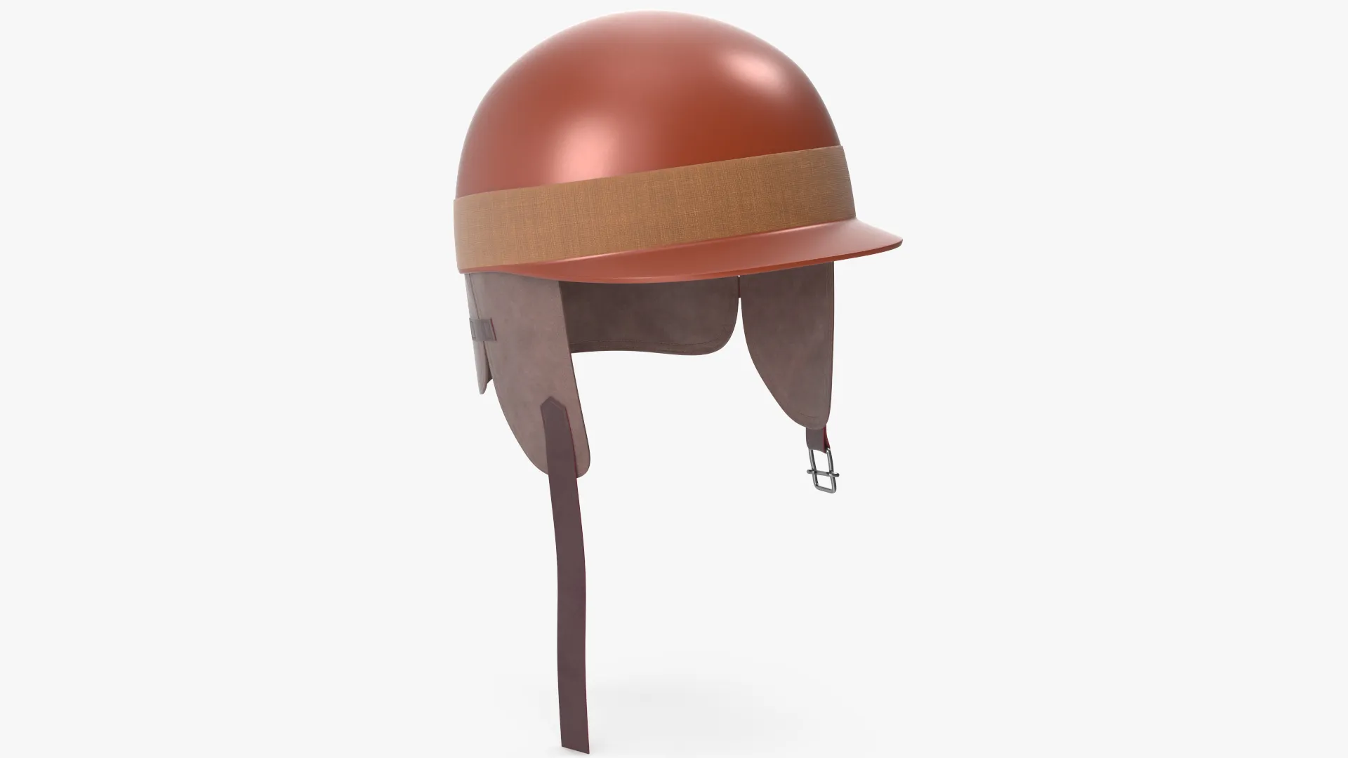 Vintage Formula 1 Racing Helmet 1951 Classic Motorsport Asset Low-poly 3D Model .c4d .max .obj .3ds .fbx .stl .blend 