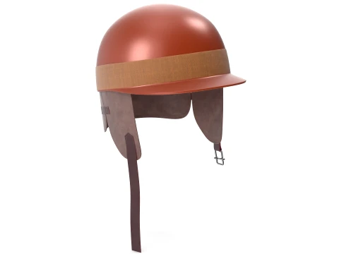 Vintage Formula 1 Racing Helmet 1951 Classic Motorsport Asset Low-poly 3D Model