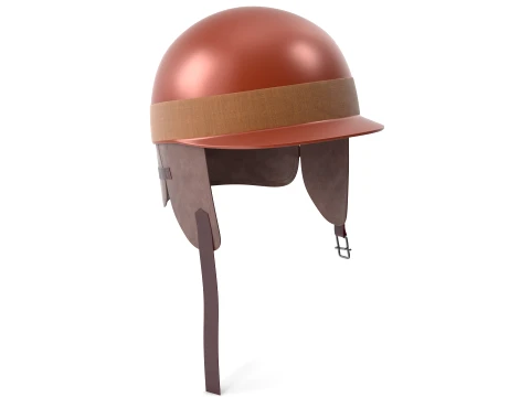 Vintage Formula 1 Racing Helmet 1951 Classic Motorsport Asset Low-poly 3D Model