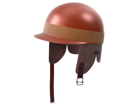 Vintage Formula 1 Racing Helmet 1951 Classic Motorsport Asset Low-poly 3D Model