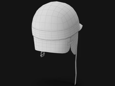 Vintage Formula 1 Racing Helmet 1951 Classic Motorsport Asset Low-poly 3D Model