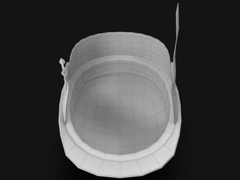 Vintage Formula 1 Racing Helmet 1951 Classic Motorsport Asset Low-poly 3D Model