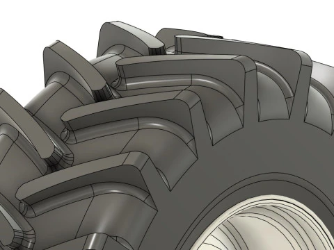 Wheel 3D Print Model