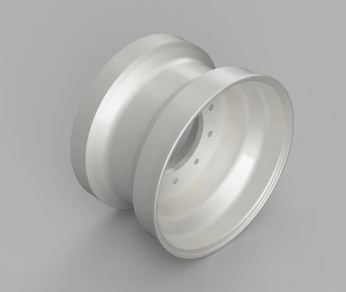Tire with rim for agricultural trailer 3D Print Model .c4d .max .obj .3ds .fbx .stl .blend