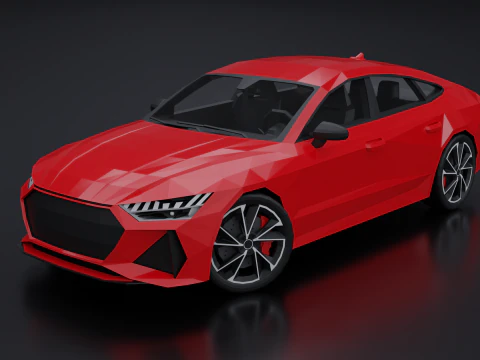 아우디 RS 7 스포츠백 2020 3D 모델
