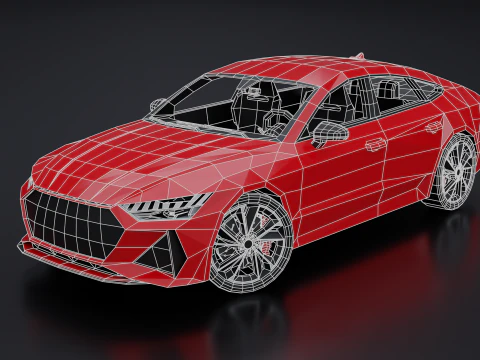 Audi RS 7 Sportback 2020 3D Model