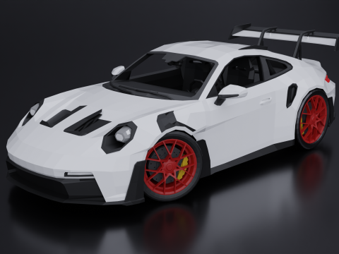 Porsche 911 GT 3 RS 2023 3D Модель