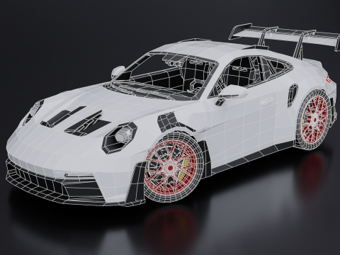 Porsche 911 GT 3 RS 2023 Model 3D