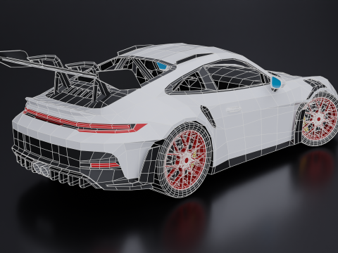 Porsche 911 GT 3 RS 2023 Model 3D