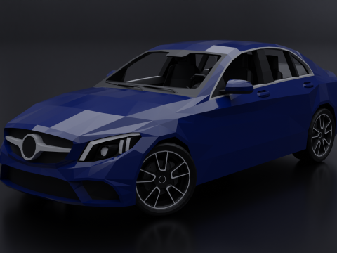 Mercedes C-Class Sedan 2019 3D 모델