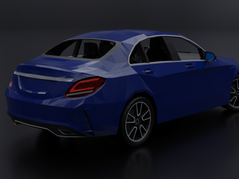 Mercedes C-Class Sedan 2019 Model 3D