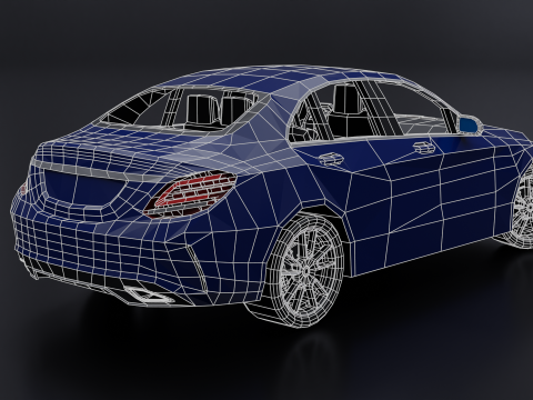 Mercedes C-Class Sedan 2019 Model 3D