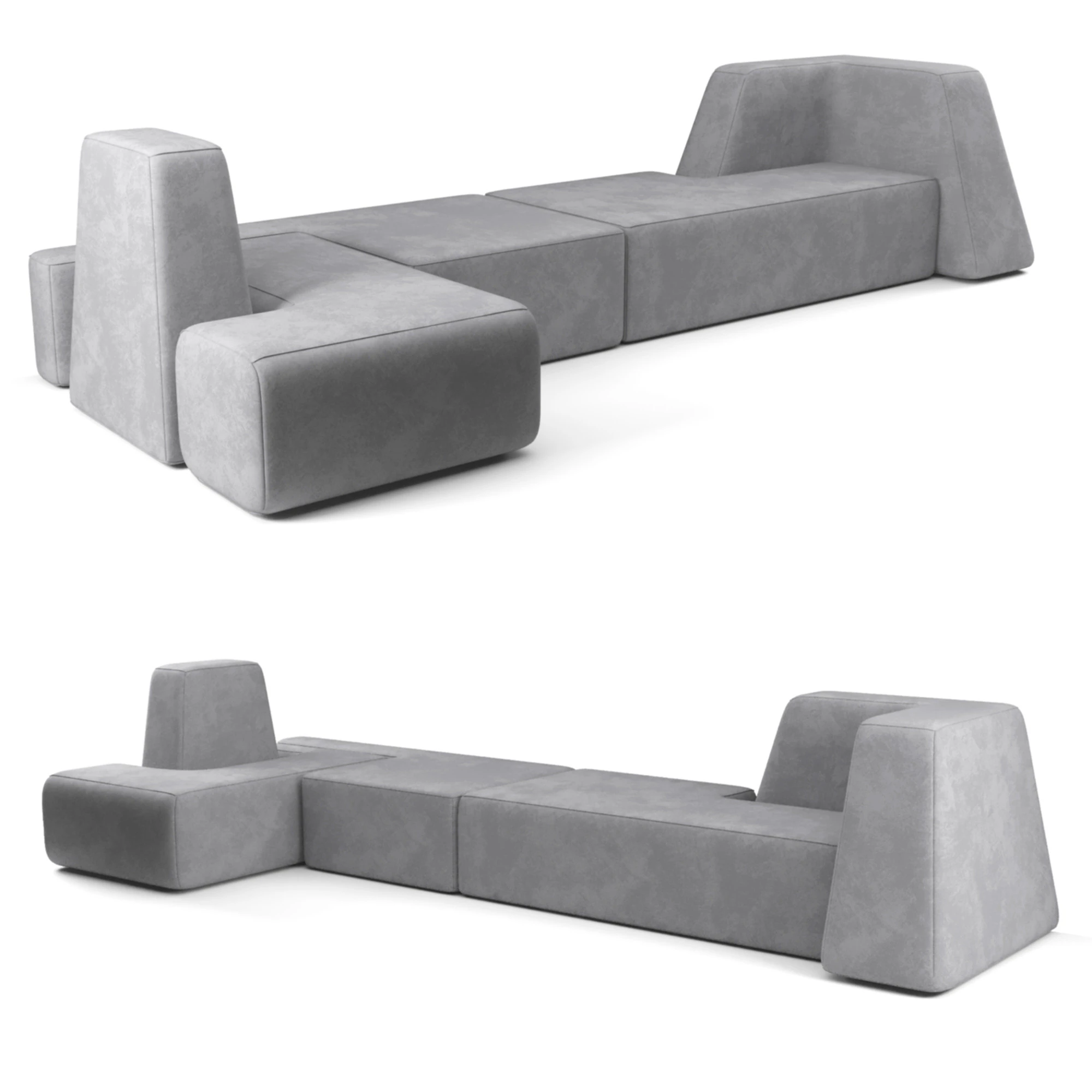 Modul Sofa 3D Model .c4d .max .obj .3ds .fbx .stl .blend 