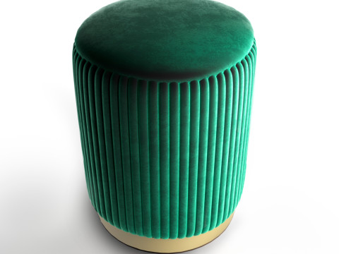 Velvet Pouf 3D 모델