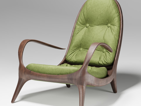 Armchair Warm 3D Model