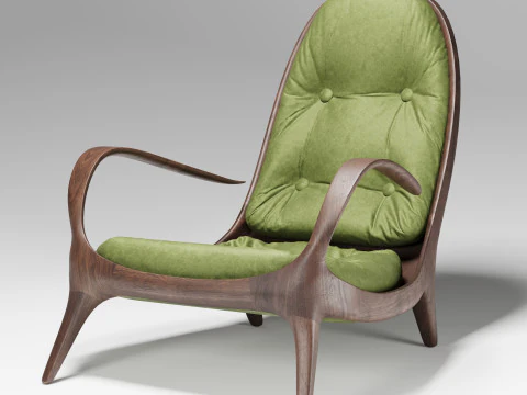 Armchair Warm 3D Model