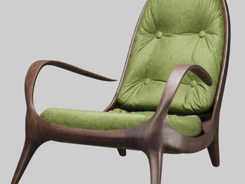Armchair Warm 3D Model
