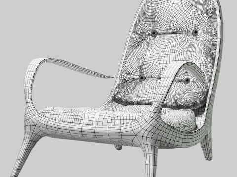 Armchair Warm 3D Model