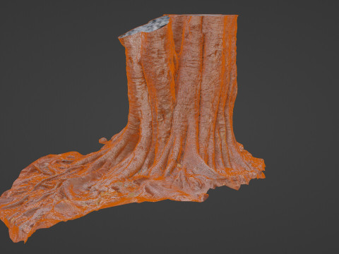 Uprooted Tree 3D-Modell