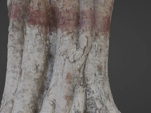 Painted Tree 3D Model