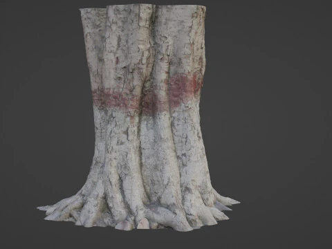 Painted Tree 3D Model