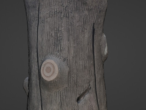 Log Stylized Modelo 3D