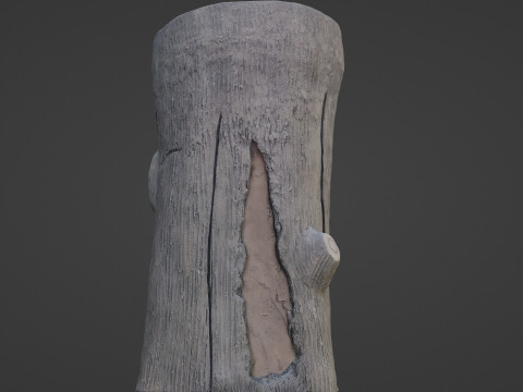 Log Stylized Modelo 3D