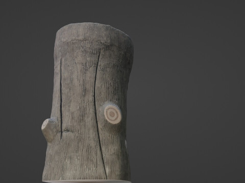 Log Stylized Modelo 3D