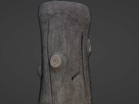 Log Stylized Modelo 3D