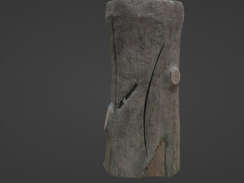 Stylized Log 3D 模型
