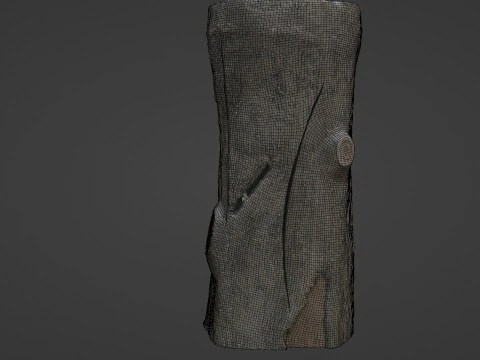 Stylized Log 3D Model