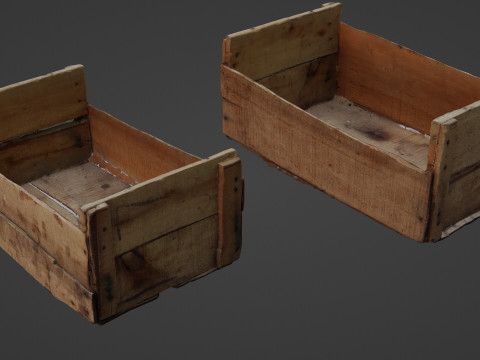 Wooden Crate Modèle 3D
