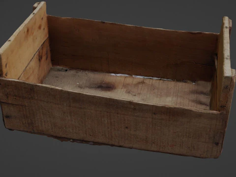 Wooden Crate 3D Model