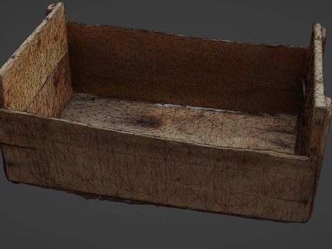 Wooden Crate 3D Model
