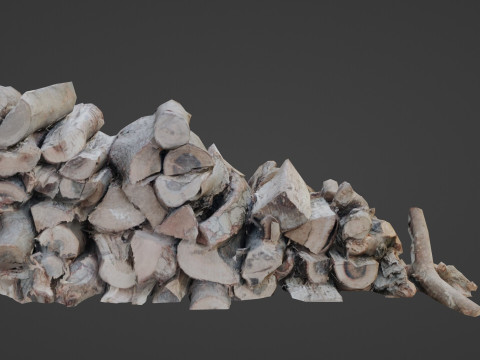 Logs Stack 3D Model
