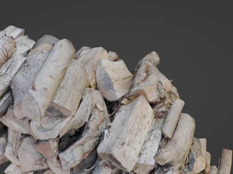 Logs Stack 3D Model