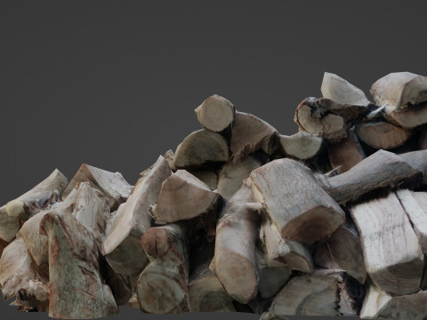 Logs Stack 3D Model