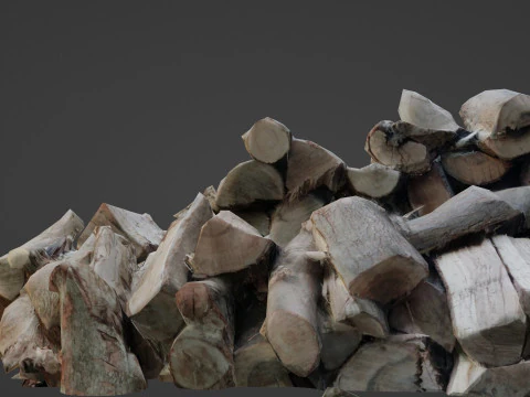 Logs Stack 3D Model