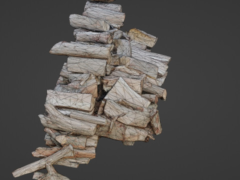 Logs Stack 3D Model