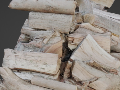 Logs Stack 3D Model
