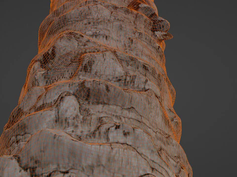 Palm Tree Trunk 3D Model