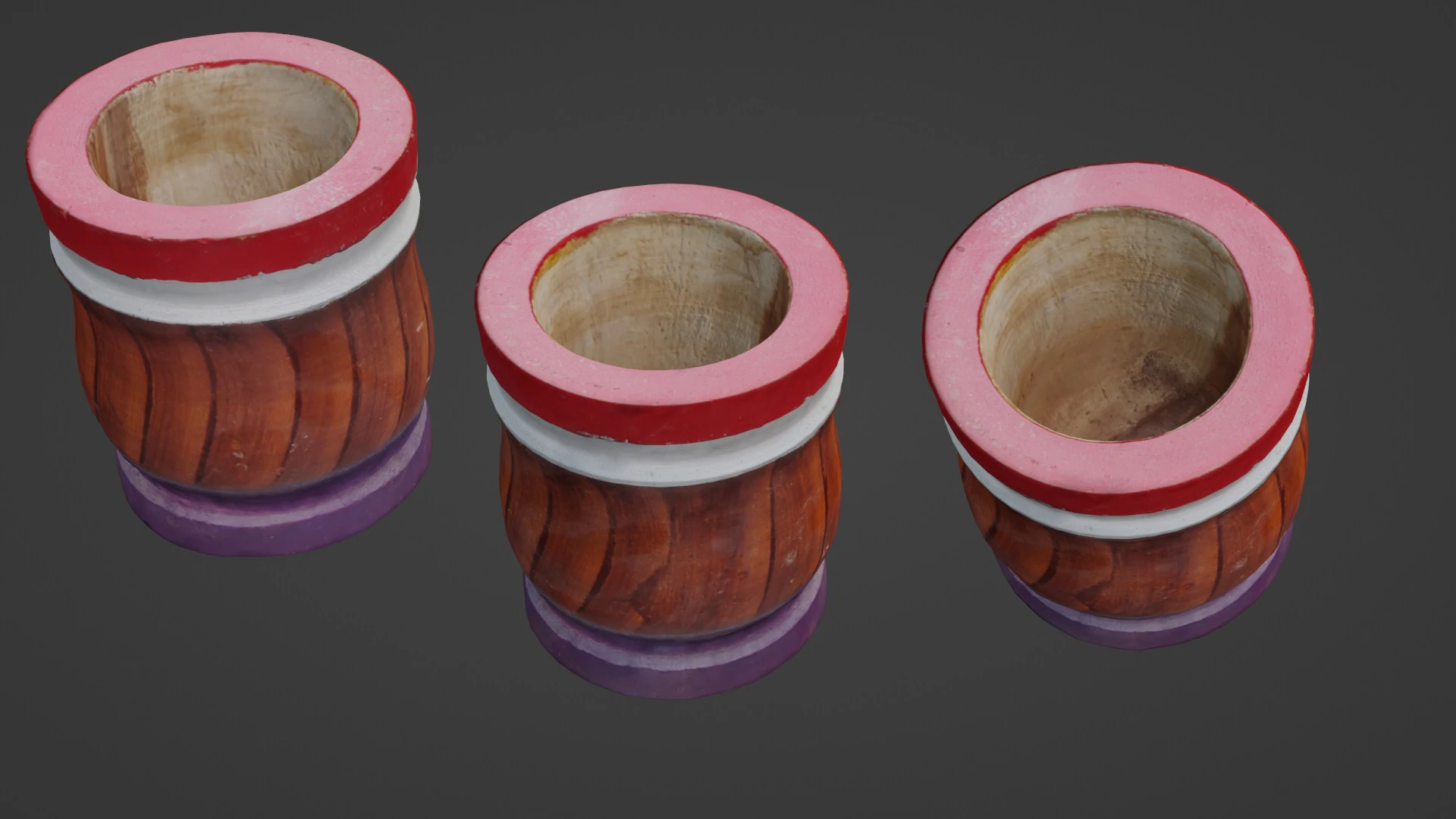 Wooden Vase 3D Model .c4d .max .obj .3ds .fbx .stl .blend