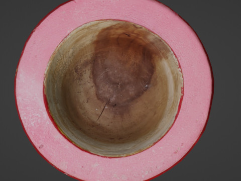 Wooden Vase 3D Model