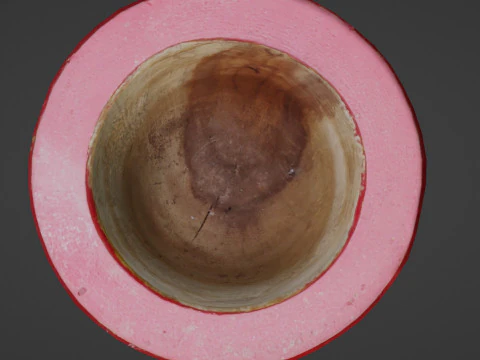 Wooden Vase 3D Model