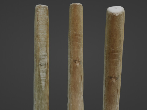 Wooden Stick 3D Model